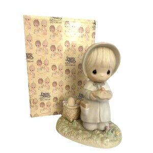 Precious Moments November Thanksgiving Girl with Pie Pilgrim Calendar 110108 BOX